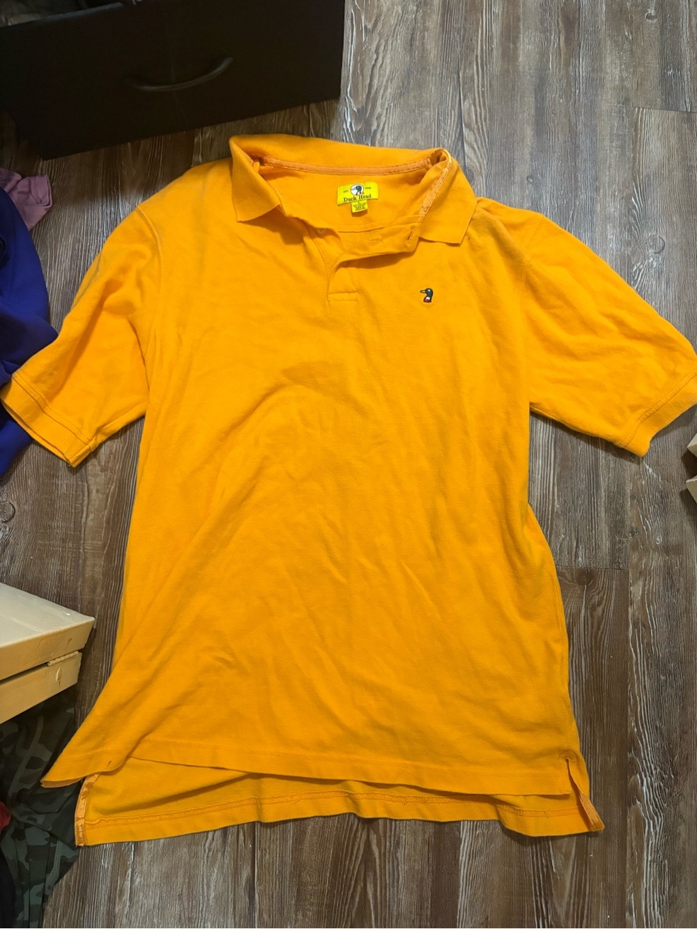 Duck Head Orange Polo Shirt with Subtle Logo